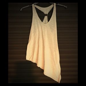 Free people side drop top with stylish ring back